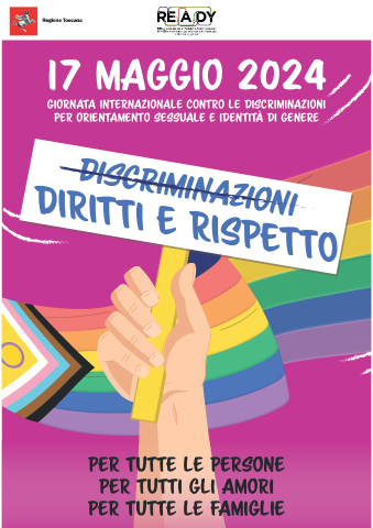 17 maggio Giornata internazionale contro l'omofobia, la bifobia e la transfobia,